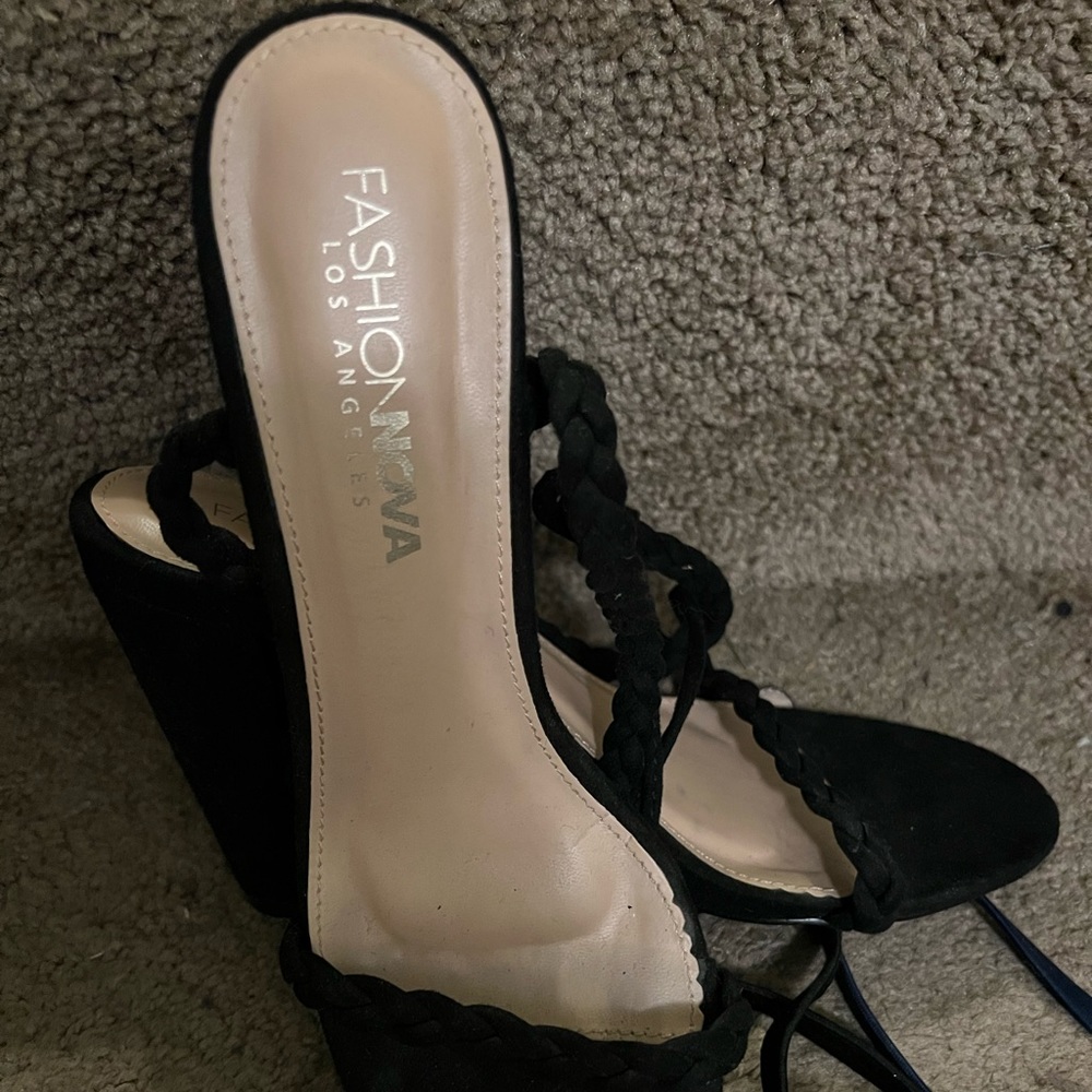 Black Ankle Strap Sandals